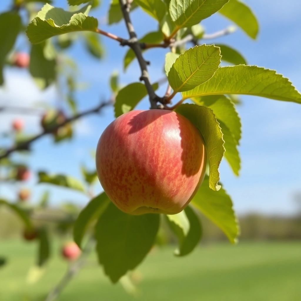 Free Apple On Tree iPhone Appealing Wallpaper
